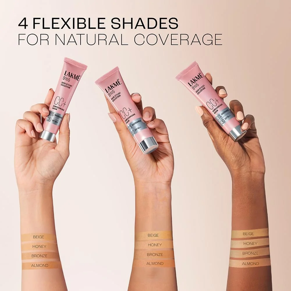 Lakme 9 to 5 Complexion Care CC Cream Beige Shade 9g Mini Pack SPF 30 PA++ Tinted Moisturizer for Even Skin Tone Light Makeup Coverage Hydrating | Sun Protection Formula for Daily Use image 6