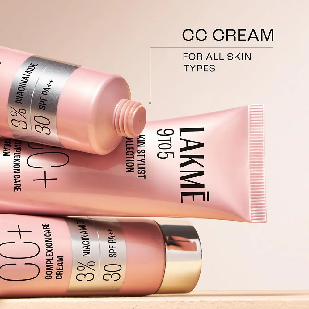 Lakme 9 to 5 Complexion Care CC Cream Beige Shade 9g Mini Pack SPF 30 PA++ Tinted Moisturizer for Even Skin Tone Light Makeup Coverage Hydrating | Sun Protection Formula for Daily Use image 7