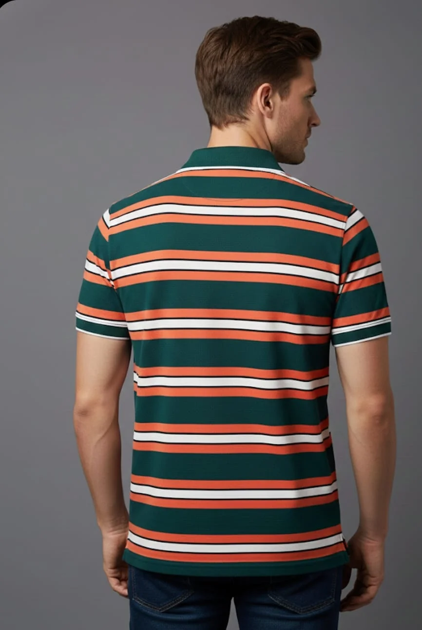 MENS FASHITON TSHIRT WITH COLLOR NECK AND HALF SLEEVES WITH POCKET COMFORABLE FOR SUMMER DAYS image 3