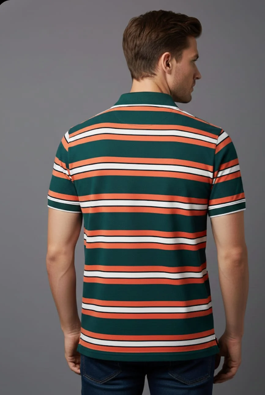 MENS FASHITON TSHIRT WITH COLLOR NECK AND HALF SLEEVES WITH POCKET COMFORABLE FOR SUMMER DAYS image 3