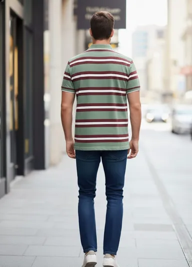 MENS FASHITON TSHIRT WITH COLLOR NECK AND HALF SLEEVES WITH POCKET COMFORABLE FOR SUMMER DAYS thumbnail 2