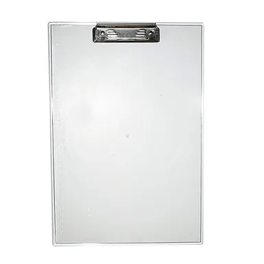 Multipurpose A4 Transparent Plastic Clipboard with Heavy Duty Metal Clip, Durable Writing Pad & Document Holder for Office School Home Stationery, Portable Paper Support Board thumbnail 4