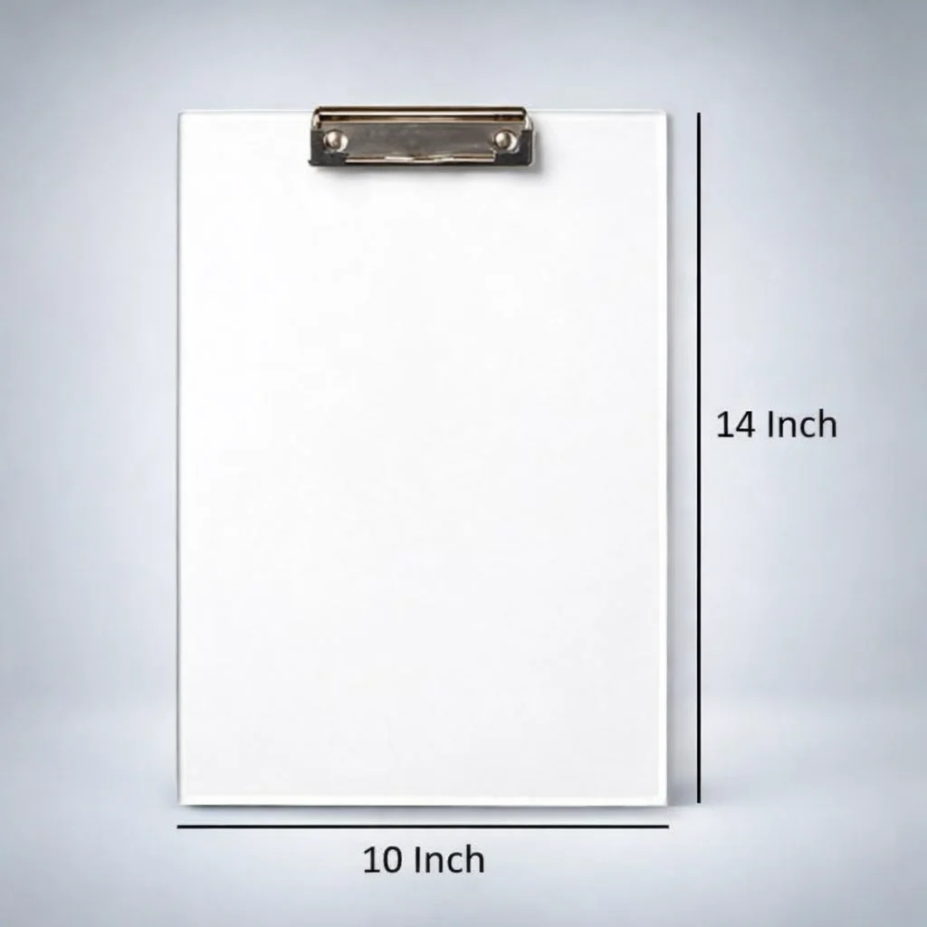 Transparent A4 Plastic Clipboard with Heavy Duty Metal Clip | Durable A4 Writing Pad Document Holder Board for Office School College Field Work Classroom Stationery Supplies image 1