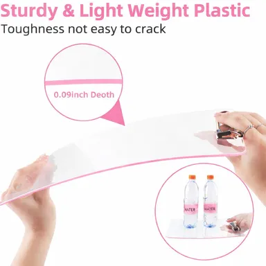 A4 Transparent Acrylic Clipboard Board with Strong Metal Clip for Secure Paper Hold | Heavy‑Duty Exam Writing Pad for Students, Professionals, Office & Field Use thumbnail 2