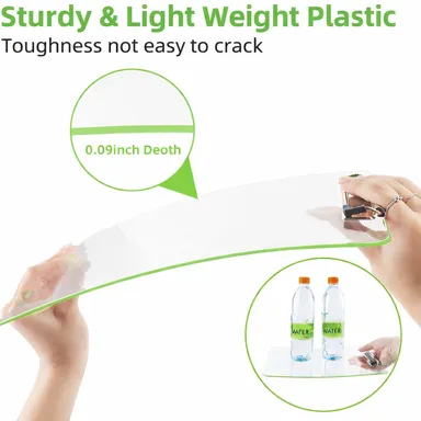 Sturdy Transparent Plastic Clipboard with Low Profile Metal Clip | A4 Office Document Holder Board thumbnail 1