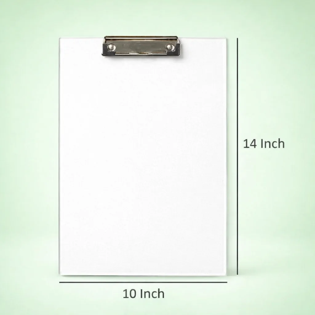 Sturdy Transparent Plastic Clipboard with Low Profile Metal Clip | A4 Office Document Holder Board image 1