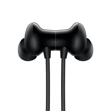 OnePlus Bullets Z2 Bluetooth Wireless In‑Ear Neckband Earphones with Mic | 12.4 mm Bombastic Bass Drivers, Fast Charge 10 Mins |20 Hrs Playback, Up to 30 Hrs Battery Life, IP55 Sweat Water‑Resistant Neckband Earphones |Magico Black thumbnail 1