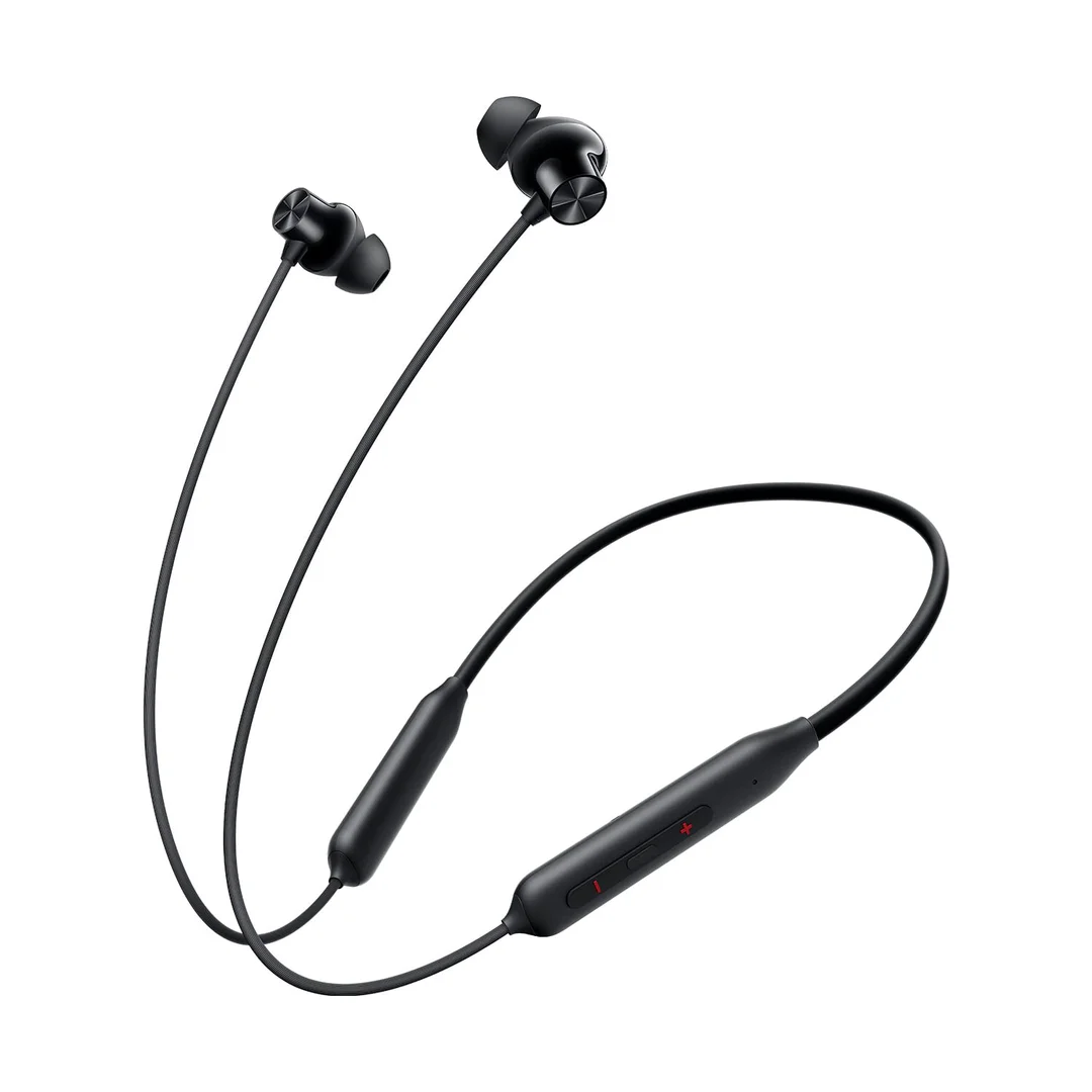 OnePlus Bullets Z2 Bluetooth Wireless In‑Ear Neckband Earphones with Mic | 12.4 mm Bombastic Bass Drivers, Fast Charge 10 Mins |20 Hrs Playback, Up to 30 Hrs Battery Life, IP55 Sweat Water‑Resistant Neckband Earphones |Magico Black image 1