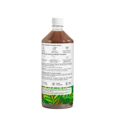 Kapiva Cholest Fit Juice – Modern Ayurvedic Herbal Drink for Healthy Cholesterol & Heart Support | 1000 ML | 1 Month Supply  Made with 6 Powerful Herbs – Arjuna Bark, Garlic, Apple Cider Vinegar  More  Sugar-Free, Natural | Ayurvedic Wellness thumbnail 1