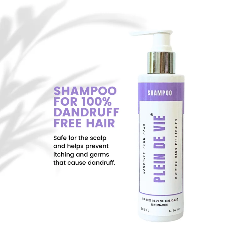 Plein De Vie Dandruff Care Shampoo | Soothes Itchiness |Calms Irritated Scalp| For Men & Women | 200ml Pack of 2  image 2