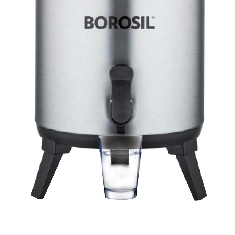 Borosil 5.7L Stainless Steel Hydra Wonder Jug | Hot & Cold PU Foam Insulated Travel Jug | Leakproof, Wide Mouth with 2 Cups | Perfect for Outdoor & Car Trips image 8