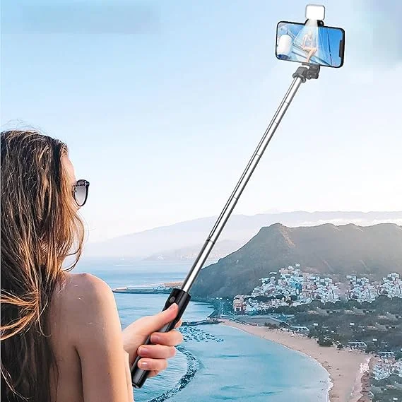 Kratos K9 Selfie Stick Tripod with LED Ring Light – 67 Inches / 170CM Reinforced Adjustable Tripod for Mobile Phones Travel, Vlogging, Live Streaming, Compatible with iPhone, Samsung, Xiaomi, OnePlus | All Smartphones image 5