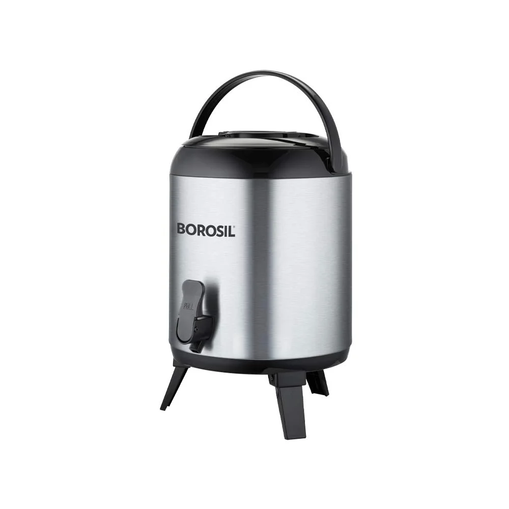 Borosil 7.6 L Stainless Steel Hydra Wonder Jug with PU Foam Insulation for Hot & Cold Drinks, Silver Travel Water Dispenser image 2