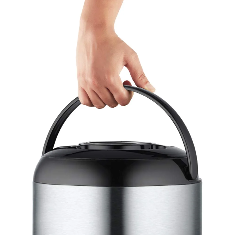 Borosil 7.6 L Stainless Steel Hydra Wonder Jug with PU Foam Insulation for Hot & Cold Drinks, Silver Travel Water Dispenser image 6