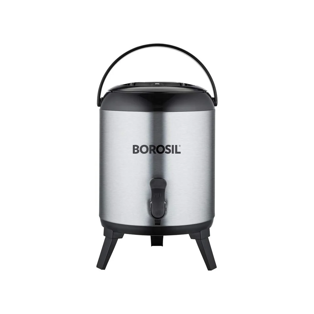 Borosil 7.6 L Stainless Steel Hydra Wonder Jug with PU Foam Insulation for Hot & Cold Drinks, Silver Travel Water Dispenser image 1