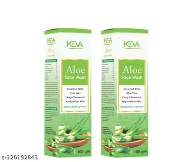 Aloe Vera Face Wash 100 gm Herbal Skin Cleanser Natural Aloe Extract Daily Use Gentle Foaming Facial Wash for All Skin Types India thumbnail 0