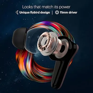 Noise Buds VS102 Plus Truly Wireless Earbuds with Flybird Design, 70H Total Playtime, Quad Microphones with ENC, InstaCharge (10 Minutes Charging = 120 Minutes Playback), Bluetooth V5.3, Deep Wine Color – Premium TWS Earphones for Calls, Music, Gaming,  thumbnail 4