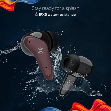 Noise Buds VS102 Plus Truly Wireless Earbuds with Flybird Design, 70H Total Playtime, Quad Microphones with ENC, InstaCharge (10 Minutes Charging = 120 Minutes Playback), Bluetooth V5.3, Deep Wine Color – Premium TWS Earphones for Calls, Music, Gaming,  thumbnail 7