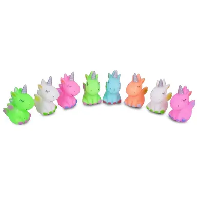Squeezy Unicorn Bath Toys for Kids, Non-Toxic, 8 Pieces thumbnail 0