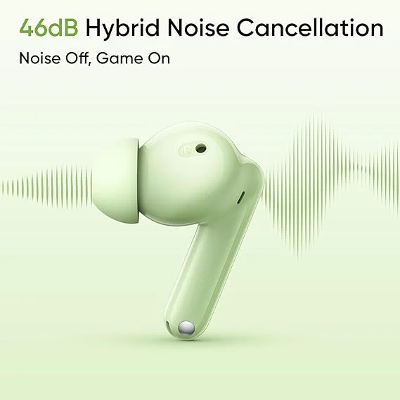 realme Buds T110 True Wireless Earbuds with ANC - Energizing Green image 3