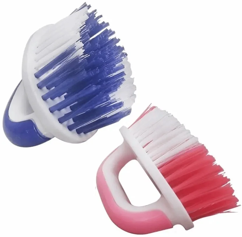 2 in 1 Multipurpose Cleaning Brush for Clothes Tiles Kitchen Bathroom Floor Scrub Brush with Soft Bristle Fabric & Hard Surface Scrubber for Home Wash & Deep Clean image 1