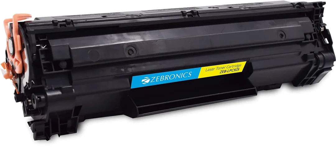 ZEBRONICS LPC925 Laser Printer Toner Cartridge | Compatible with HP LJ P1100 P1102 P1102w, Pro M1132 M1210 M1212 1214 M1217 M1218 M1219, Canon LBP6000 6018 6030 6040 6030w, Canon MF3010 | High Yield Black Toner image 1