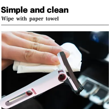 Premium 2 in 1 Window and Car Windshield Wiper Silicone Squeegee with 180 Degree Rotating Head Long ABS Handle Streak Free Glass Cleaner for Bathroom Kitchen Tiles Mirrors Auto India 1 Pc thumbnail 3
