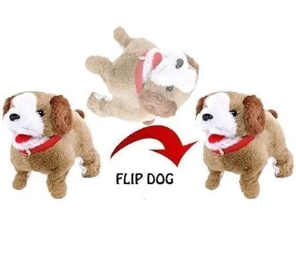Besties Fantastic Puppy Back Flip Jumping Dog Soft Toy for Kids Battery Operated Plush Running Jumping Flipping Puppy Toy for Boys Girls Birthday Gift India image 4