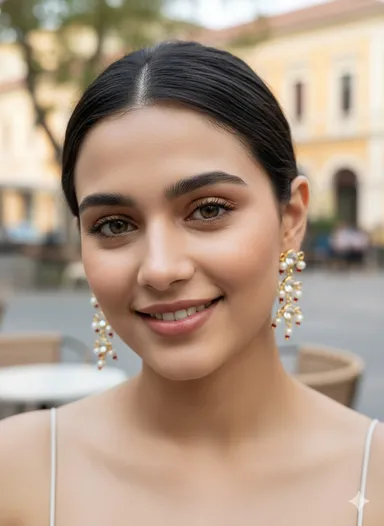 Jaipuri Kundan Ruby Stone Earrings with Pearl Drops – Traditional Rajasthani Gold Plated Dangler Earrings for Women thumbnail 0