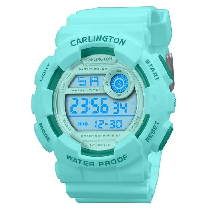 Carlington Kids Digital Watch for Boys and Girls 3‑14 Years Multicoloured Band Water‑Resistant Alarm Date Display Durable Kids Wristwatch India image 1