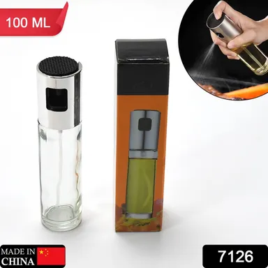 Premium 2-in-1 Glass Oil Sprayer and Dispenser Bottle for Cooking, Baking, Grilling, Salad Dressing, Air Fryer, BBQ, and Multi-Use Kitchen Applications | Food-Grade, Refillable, Leakproof thumbnail 1
