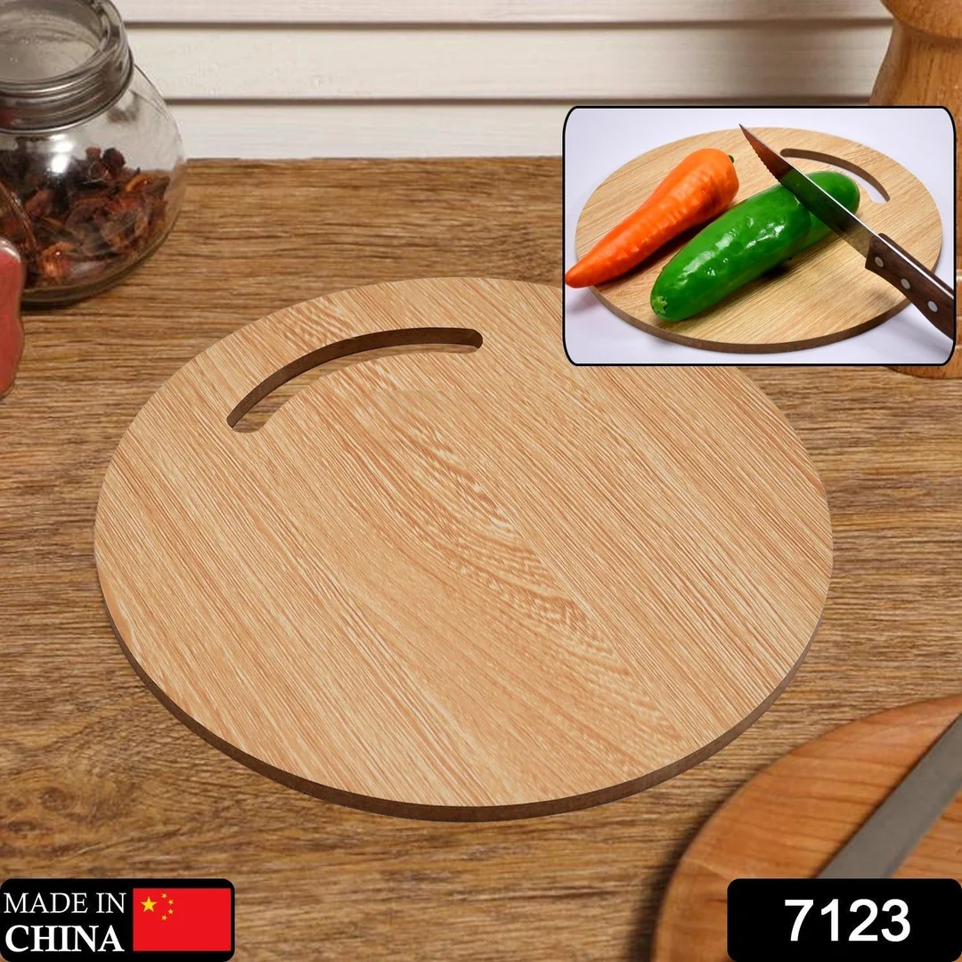 Wooden Round Chopping Board  For Chopping Fruit & Vegetable image 2