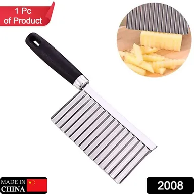 Stainless Steel Crinkle Cutter Knife for Salad and Vegetables thumbnail 1
