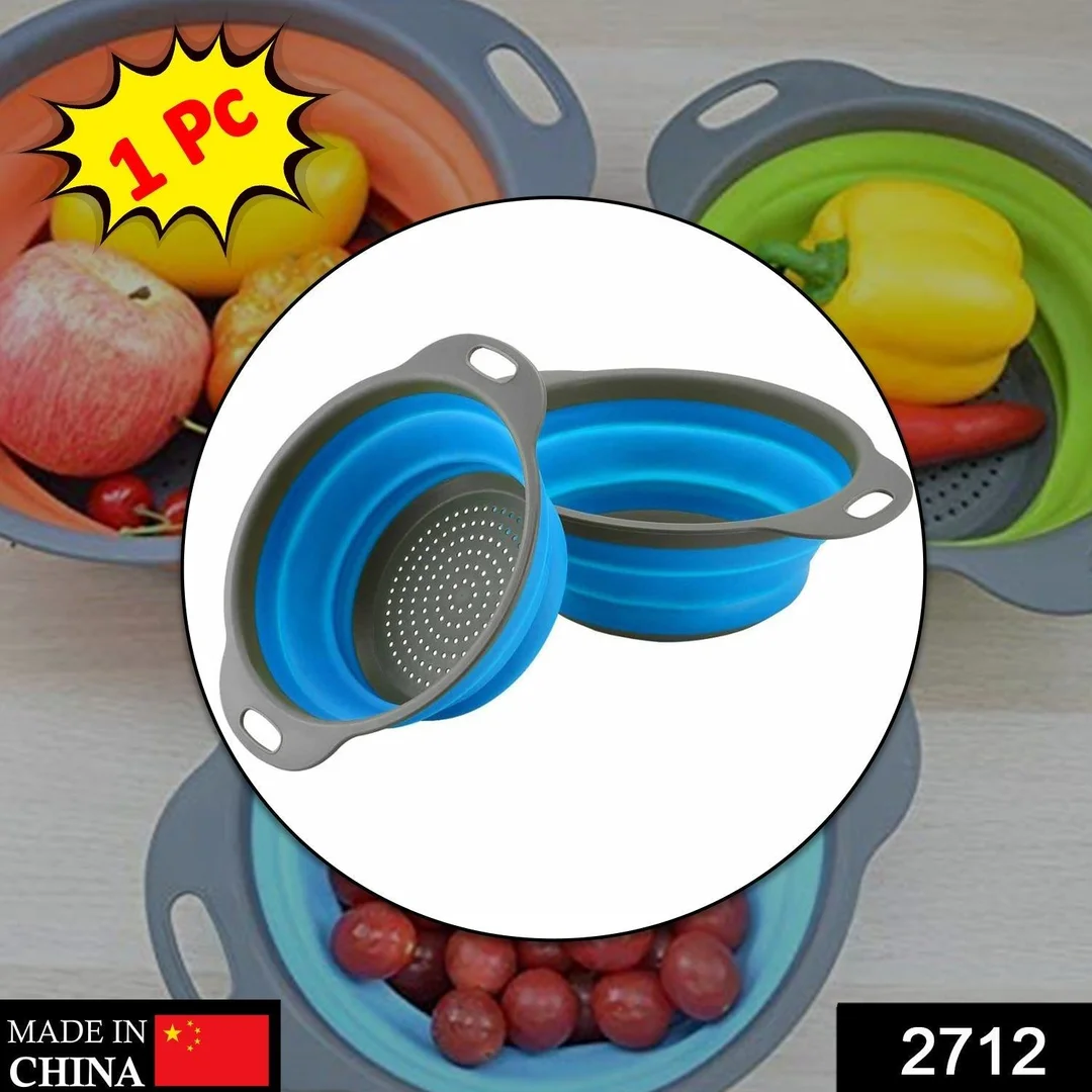 Round Sili Strain used in all kinds of household and official kitchen purposes as a Foldable utensil. image 2