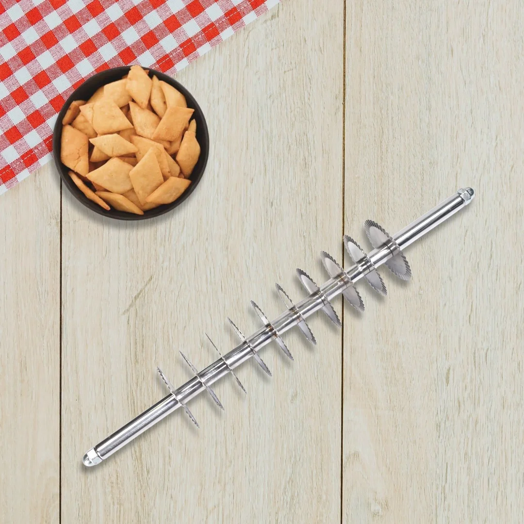 Premium Stainless Steel Dough Cutter Tool with Measurement Scale | Multipurpose Bench Scraper for Bread, Pizza, Pastry | Baking Kitchen Use image 1
