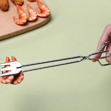 31cm Multi-Functional Metal BBQ Tongs for Serving (Clamp, Durable) thumbnail 0