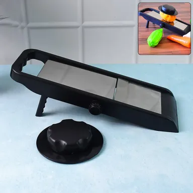 Supermom Adjustable Plastic Slicer, 1-Piece, Black / Silver thumbnail 0
