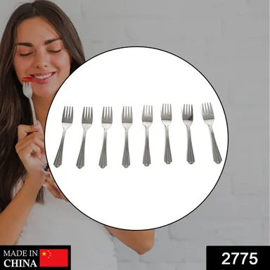 Small Dinner Fork for home and kitchen. (set of 8Pc) thumbnail 1