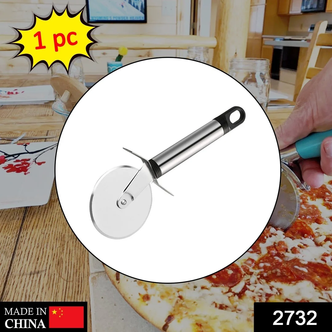 Stainless Steel Pizza Cutter, Pastry Cake Slicer, Sharp, Wheel Type image 2
