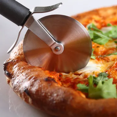 Stainless Steel Pizza Cutter, Pastry Cake Slicer, Sharp, Wheel Type thumbnail 0