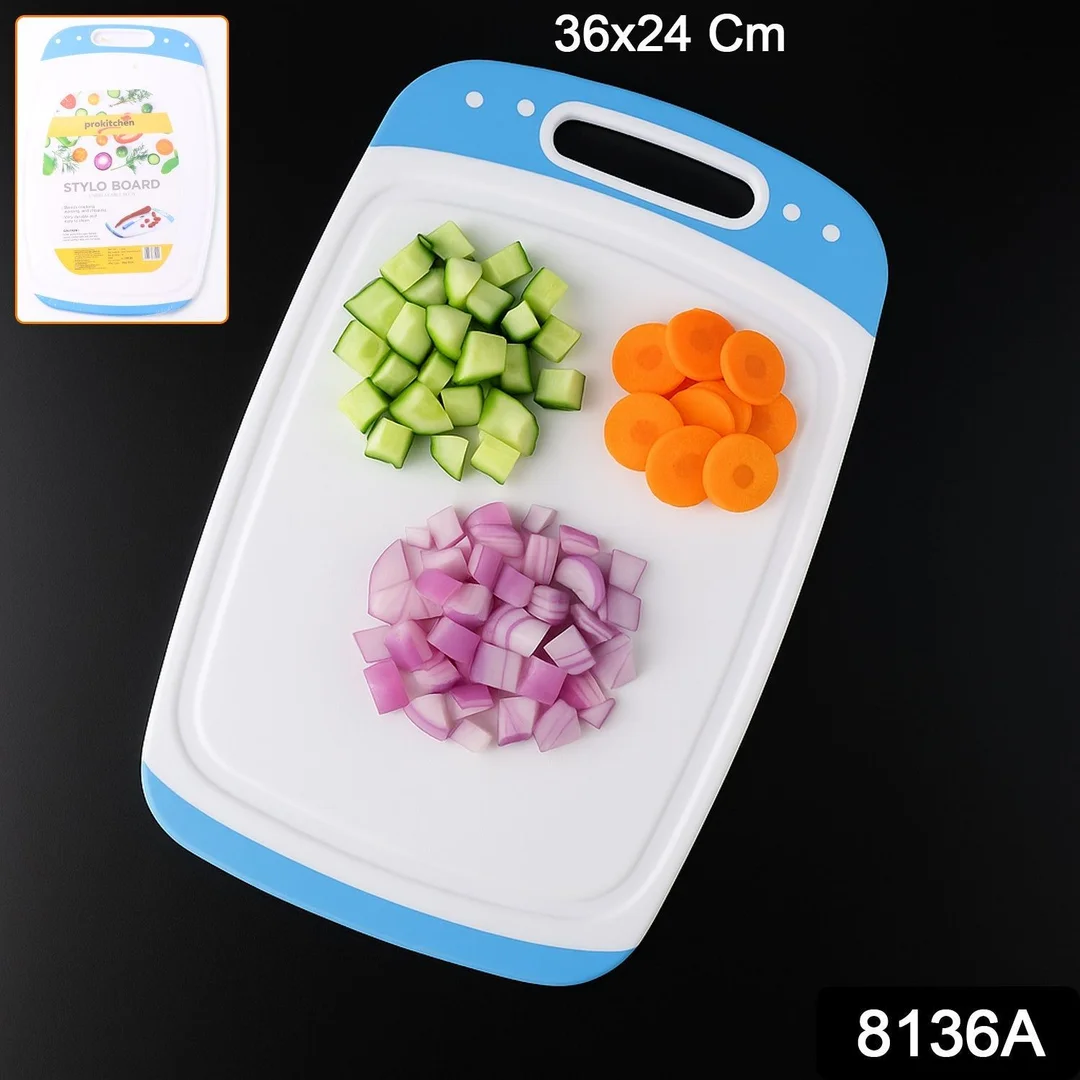 Ganesh Vegetables and Fruits Cutting Chopping Board Plastic Chopper Cutter Board (1 Pc) image 2