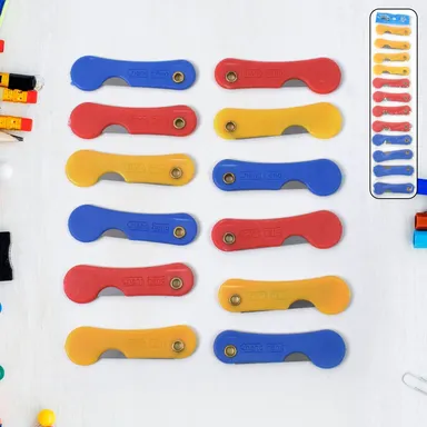 Multicolour Mini Paper Cutter Knife Pencil Knife (Pack of 12) thumbnail 0