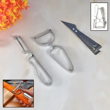 Multifunctional Peeler, Grater for Vegetable Fruit (3 Pcs Set) thumbnail 0