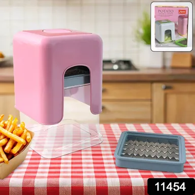 Apex Heavy Duty Potato Chipser & Vegetable Chopper with Dual Blade Set thumbnail 1