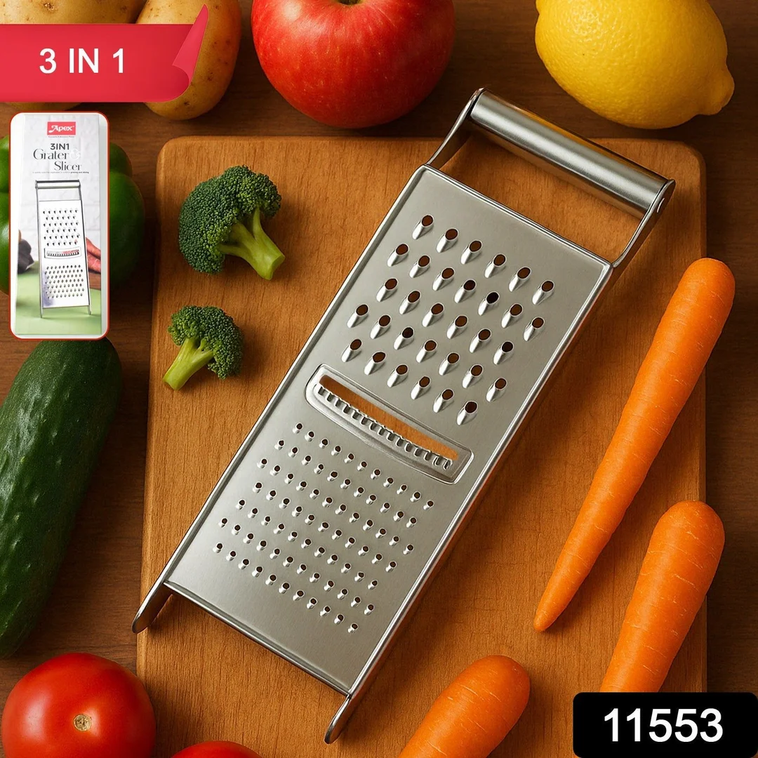 Apex Stainless Steel Grater & Slicer (3 in 1) image 2