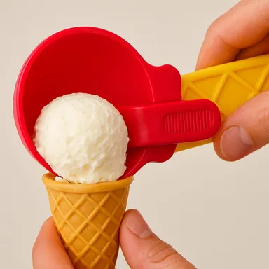 Piece Heavy‑Duty Plastic Ice Cream and Watermelon Scooper with Ergonomic Trigger Dipper Handle| Multi‑Purpose Fruit Ball and Dessert Serving Spoon thumbnail 0