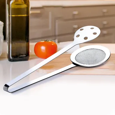 Apex Stainless Steel Skimmer Serving Tong thumbnail 0