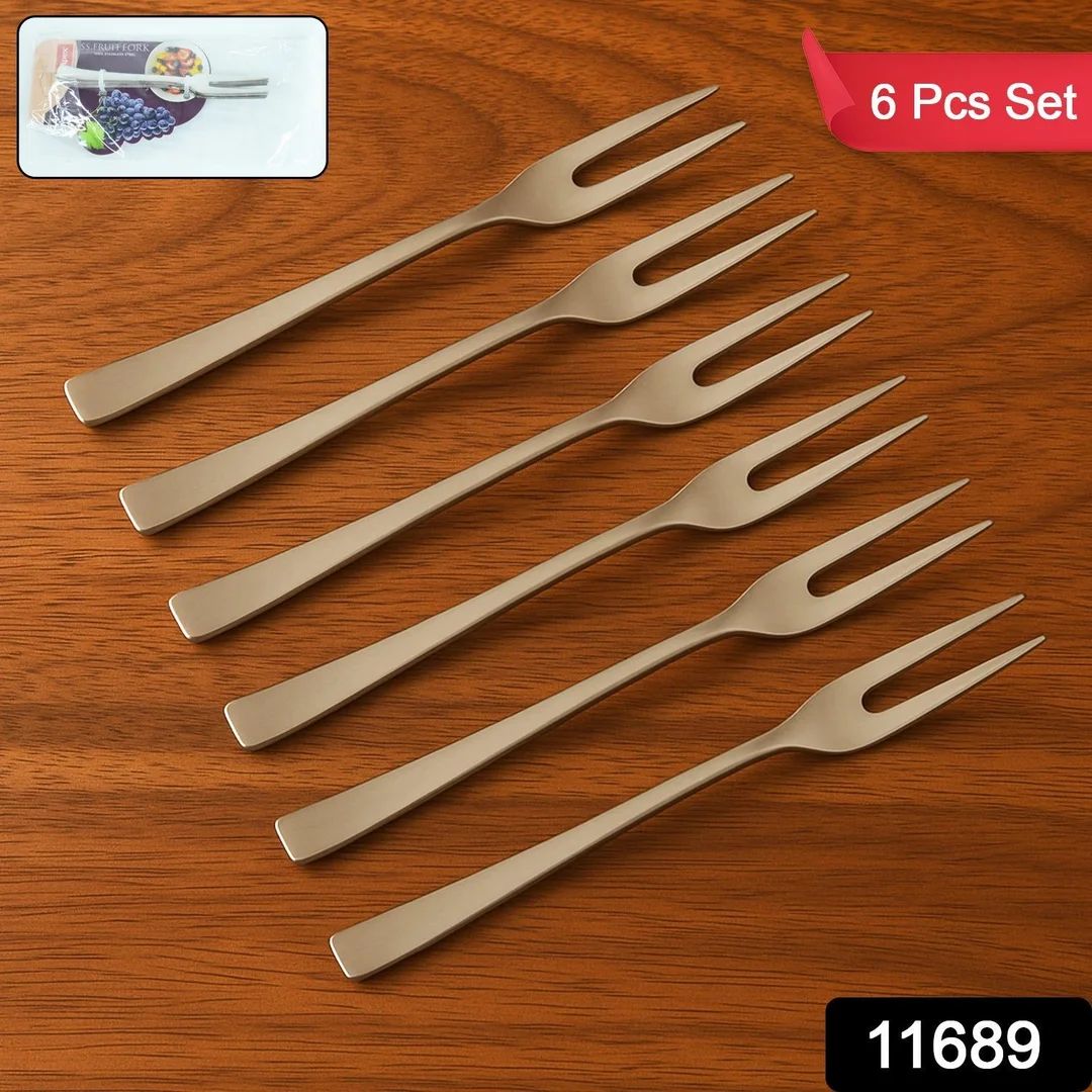 Apex 6 IN 1 Stainless Steel Fruit Fork (1 Set) image 2