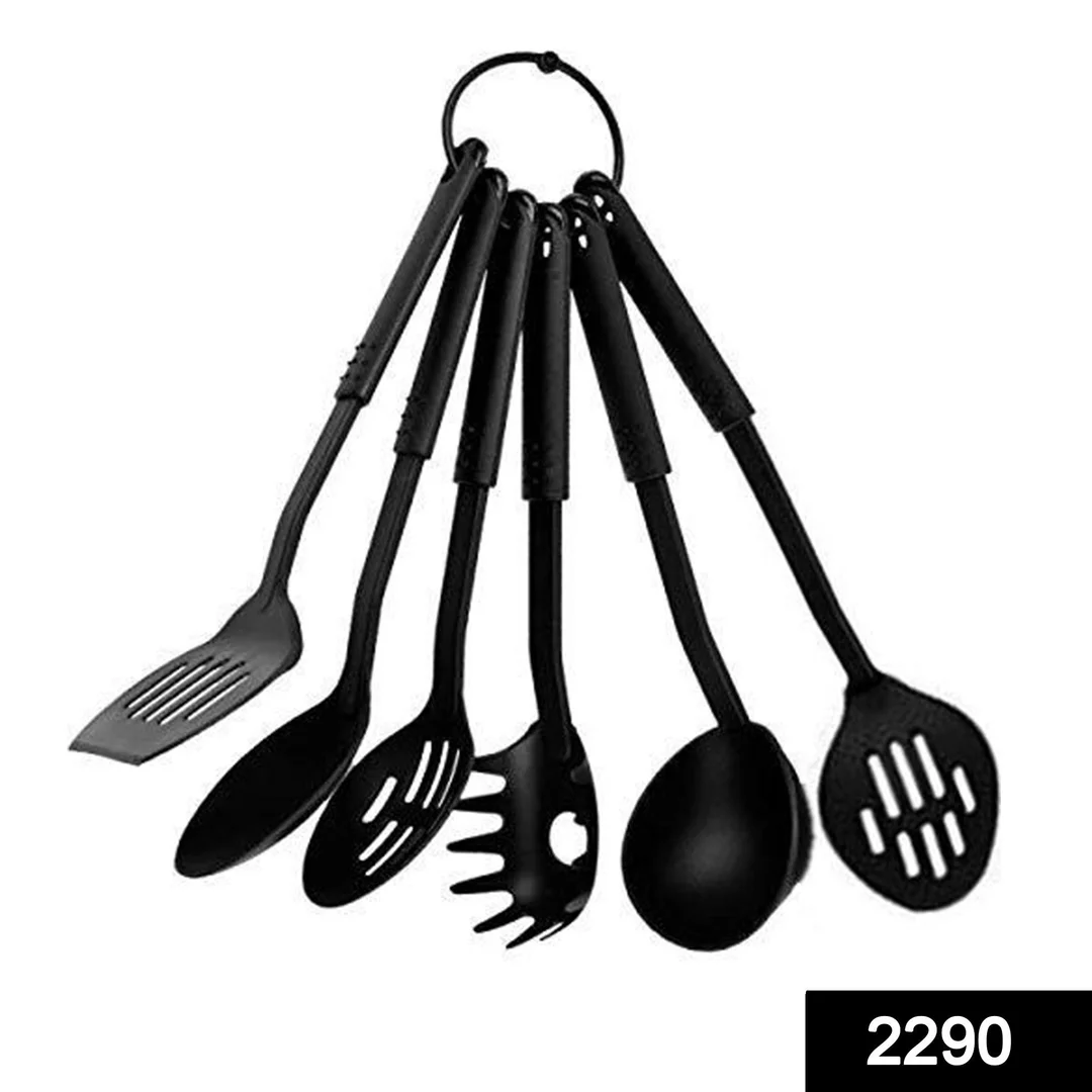 Heat-Resistant Non|Stick Spoon Tools Set Set of 6 | Complete Kitchen Cooking Serving Kit image 2