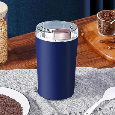 Stainless Steel Mini Mixer Grinder Electric Coffee Bean Grinder Portable Small Blender Powerful Compact Dry Spice & Nut Grinder Machine for Home Office Kitchen thumbnail 1
